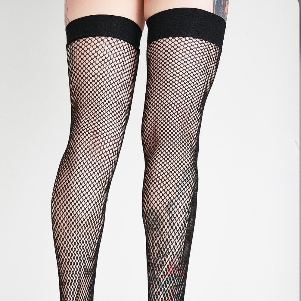 GROUPIE LUV FISHNET THIGH HIGHS